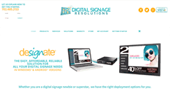 Desktop Screenshot of digitalsignageresolutions.com
