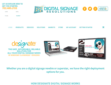 Tablet Screenshot of digitalsignageresolutions.com